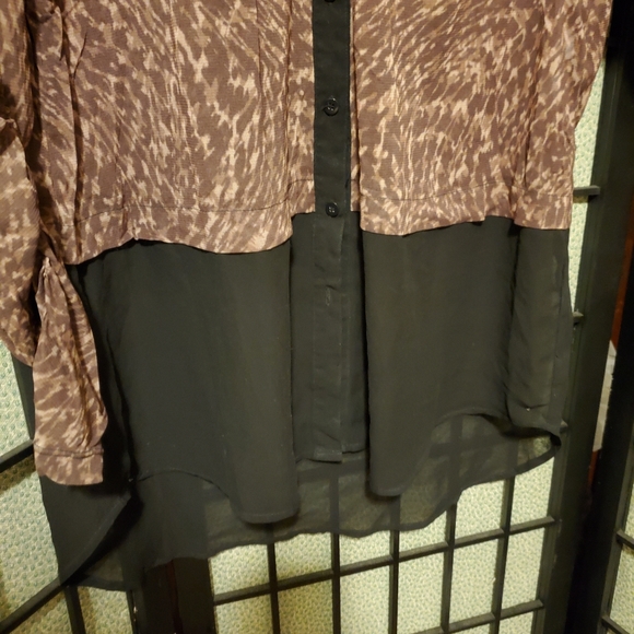 Leopard Print Sheer Top - Picture 5 of 7